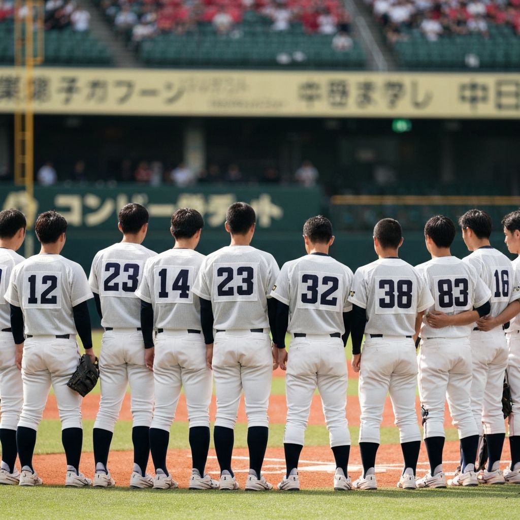 野球部・チームの後ろ姿